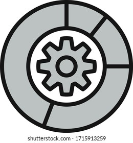 setting icon vector illustration flat