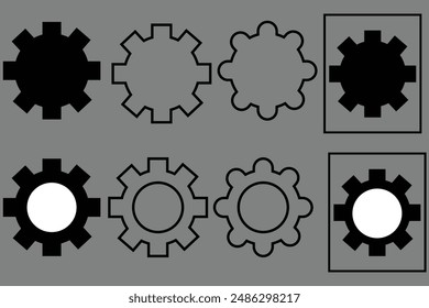 Setting icon, vector illustration. Flat design style. vector setting icon illustration isolated on white background, setting icon Eps10. setting icons graphic design vector symbols.