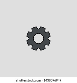 setting icon vector illustration - gear - simple
