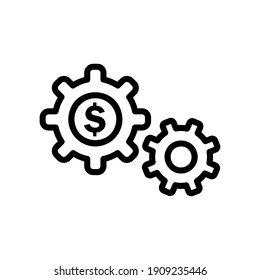 Setting icon vector illustration in line style about marketing and growth for any projects, use for website mobile app presentation