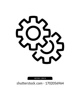 Setting Icon Vector Illustration Logo Template