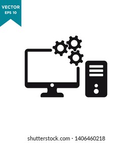 setting icon vector logo template