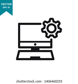 setting icon vector logo template