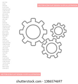Setting icon vector . Lorem Ipsum Illustration design