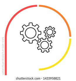 Setting icon vector . Lorem Ipsum Illustration design