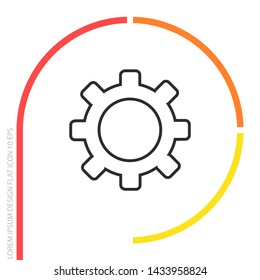 Setting icon vector . Lorem Ipsum Illustration design