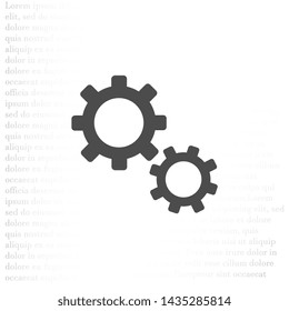 Setting icon vector . Lorem Ipsum Illustration design