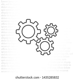 Setting icon vector . Lorem Ipsum Illustration design