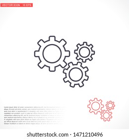 Setting icon vector . Lorem Ipsum Illustration design