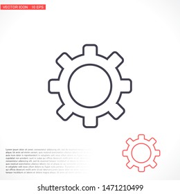 Setting icon vector . Lorem Ipsum Illustration design