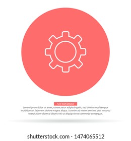 Setting icon vector . Lorem Ipsum Illustration design