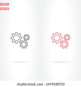 Setting icon vector . Lorem Ipsum Illustration design
