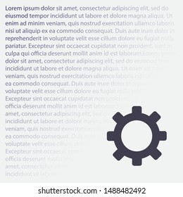 Setting icon vector . Lorem Ipsum Illustration design