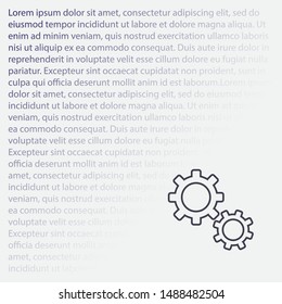 Setting icon vector . Lorem Ipsum Illustration design
