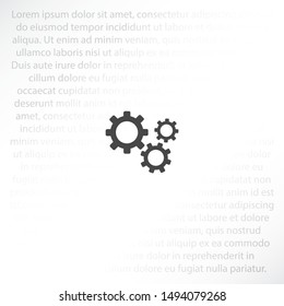 Setting icon vector . Lorem Ipsum Illustration design