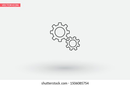 Setting icon vector . Lorem Ipsum Illustration design