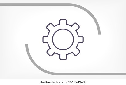 Setting icon vector . Lorem Ipsum Illustration design