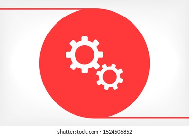Setting icon vector . Lorem Ipsum Illustration design
