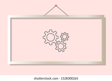 Setting icon vector . Lorem Ipsum Illustration design
