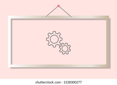 Setting icon vector . Lorem Ipsum Illustration design