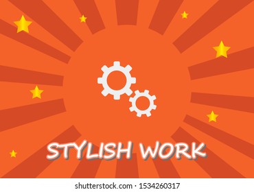 Setting icon vector . Lorem Ipsum Illustration design