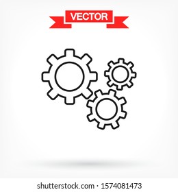 Setting icon vector . Lorem Ipsum Illustration design