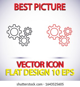 Setting icon vector . Lorem Ipsum Illustration design