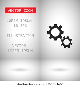 Setting icon vector . Lorem Ipsum Illustration design