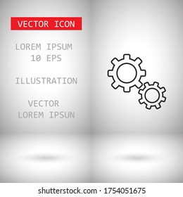 Setting icon vector . Lorem Ipsum Illustration design