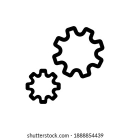 Setting icon vector set. Manage icon for site or app.