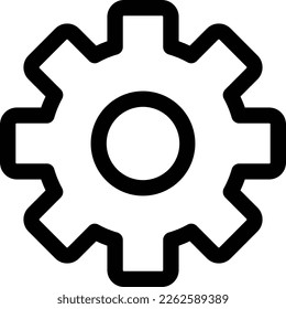 setting icon vector simple design isolated on white background . gear icon
