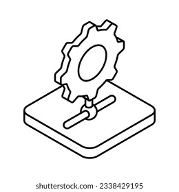 Einstellung von Symbol, Vektorgrafik.