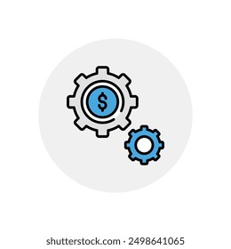 Setting icon vector stock illustration