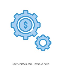 Icono de configuración de Vector ilustración de stock