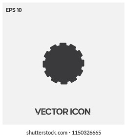 Setting icon vector, tools, cog, gear sign isolated on light background. Help options account concept. Flat style for graphic design, logo, Web site, social media, UI, mobile app. Premium quality.