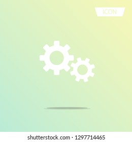 Setting icon vector, Tools, Cog, Gear Sign Isolated on background. 