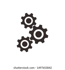 Setting icon vector, Tools, Cog, Gear Sign Isolated on white background. Trendy Flat style for graphic design, logo, Web site, social media, mobile app,