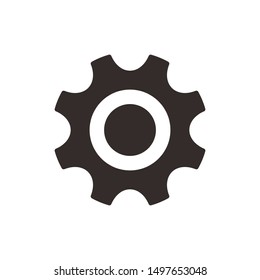 Setting icon vector, Tools, Cog, Gear Sign Isolated on white background. Trendy Flat style for graphic design, logo, Web site, social media, mobile app,