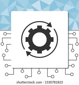 Setting icon vector, Tools, Cog, Gear Sign Isolated on white background.