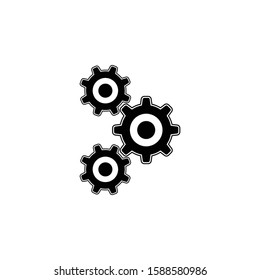 Setting icon vector, Tools, Cog, Gear Sign Isolated on white background. Trendy Flat style for graphic design, logo, Web site, social media, mobile app,
