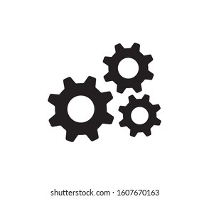 Setting icon vector, Tools, Cog, Gear Sign Isolated on white background. Trendy Flat style for graphic design, logo, Website, social media and mobile app