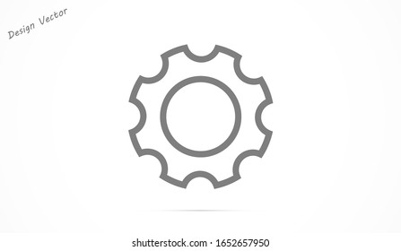 Setting icon vector, Tools, Cog, Gear Sign Isolated on white background. Help options account concept. Trendy Flat style for graphic design, logo, Web site, social media, UI, mobile app, EPS10