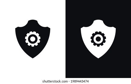 Setting icon vector, Tools, Cog, Gear Sign Isolated on white and black  background. Help options account concept. Trendy Flat style for graphic design, logo, Web site, social media, UI, mobile app, EP