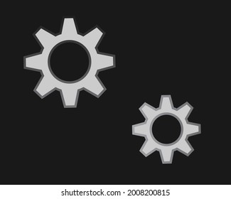 Setting icon vector, Tools, Cog, Gear Sign. Help options account concept. Trendy Flat style for graphic design, logo, Web site, social media, UI, mobile app