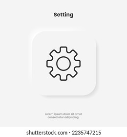 Setting icon vector. Tools, cog, gear sign isolated on white background. Help options account concept. Trendy Flat style for graphic design. Icons for adjustment, gauge, tune, test.