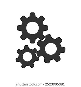 Setting icon vector, Tools, Cog, Gear Signlogo Isolated on white background.