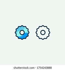 Setting icon vector, Tools. Help options account concept. Trendy Flat style for graphic design, logo, Web site, social media, UI, mobile app, EPS10