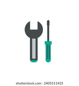 Setting icon vector for web computer and mobile app