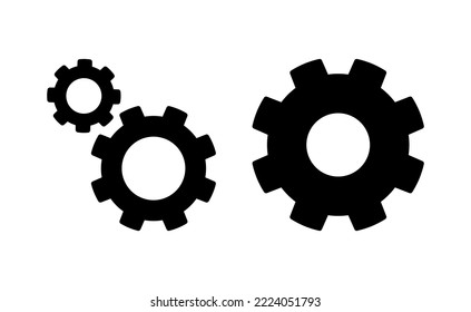 setting Icon vector for web and mobile app. Cog settings sign and symbol. Gear Sign