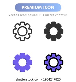 icono de configuración para el diseño del sitio web, logotipo, aplicación, interfaz de usuario. Ilustración gráfica vectorial y trazo editable. diseño de icono EPS 10.